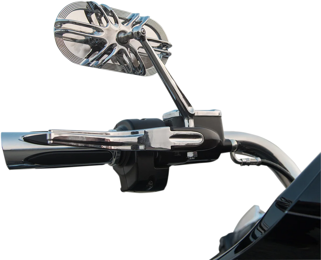 Arlen Ness 10 Gauge Mirror - Chrome - Right 13-163 - Side View