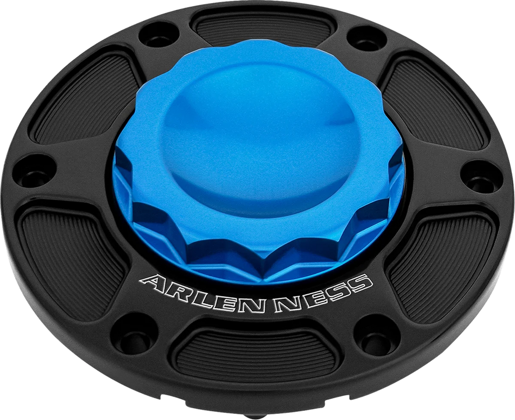 Arlen Ness 12 Point Gas Cap - Blue 701-015 - Main Product View