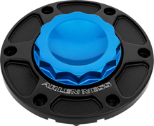 Load image into Gallery viewer, Arlen Ness 12 Point Gas Cap - Blue 701-015 - Main Product View
