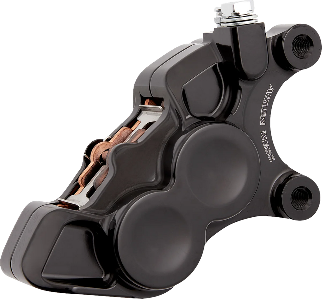 Arlen Ness 4-Piston Caliper - Front Right - 11.8" - Black 02-223 - Main Product View