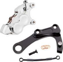 Load image into Gallery viewer, Arlen Ness 4-Piston Caliper - Rear - Chrome 02-327 - Side View