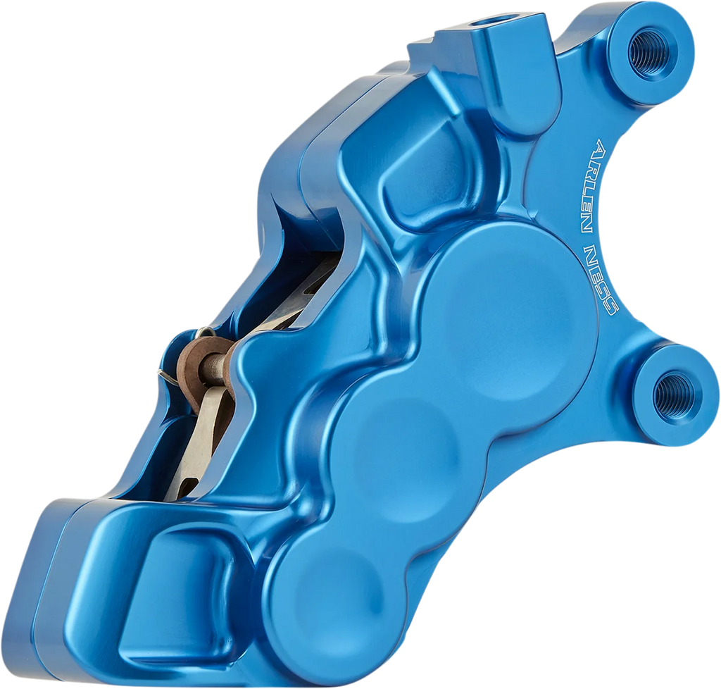 Arlen Ness 6-Piston Caliper - 11.8" - Blue 02-227 - Side View