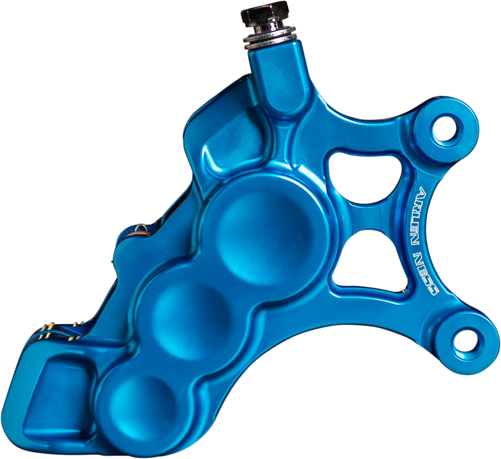 Arlen Ness 6-Piston Caliper - 11.8" - Blue 02-227 - Back View