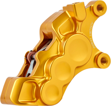 Load image into Gallery viewer, Arlen Ness 6-Piston Caliper - 11.8" - Gold 02-228 - Main Product View