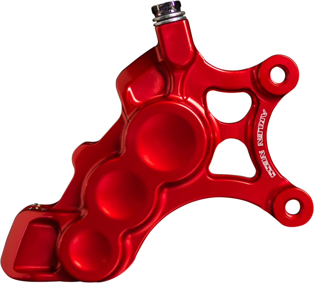 Arlen Ness 6-Piston Caliper - 11.8" - Red 02-226 - Side View