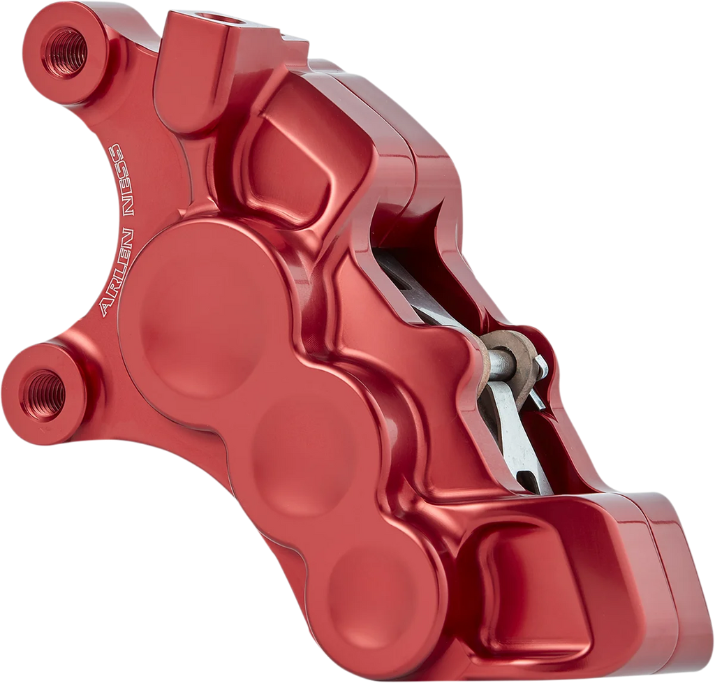 Arlen Ness 6-Piston Caliper - 11.8" - Red 02-226 - Back View