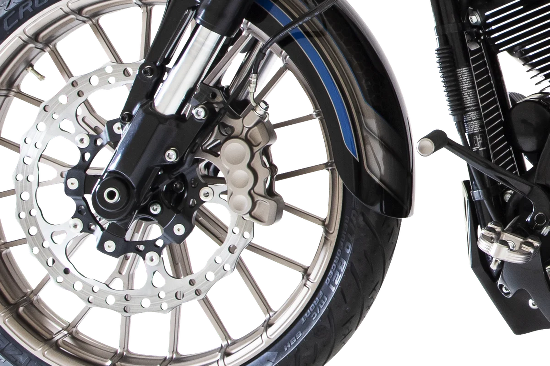 Arlen Ness 6-Piston Caliper - 14" - Titanium 02-206 - Side View