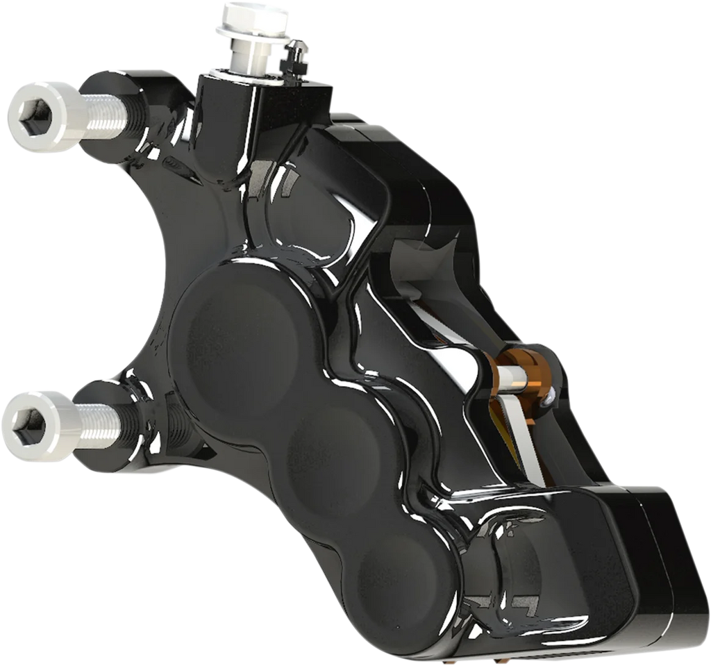 Arlen Ness 6-Piston Caliper - Front Left - Black - 11.8" 02-215 - Main Product View