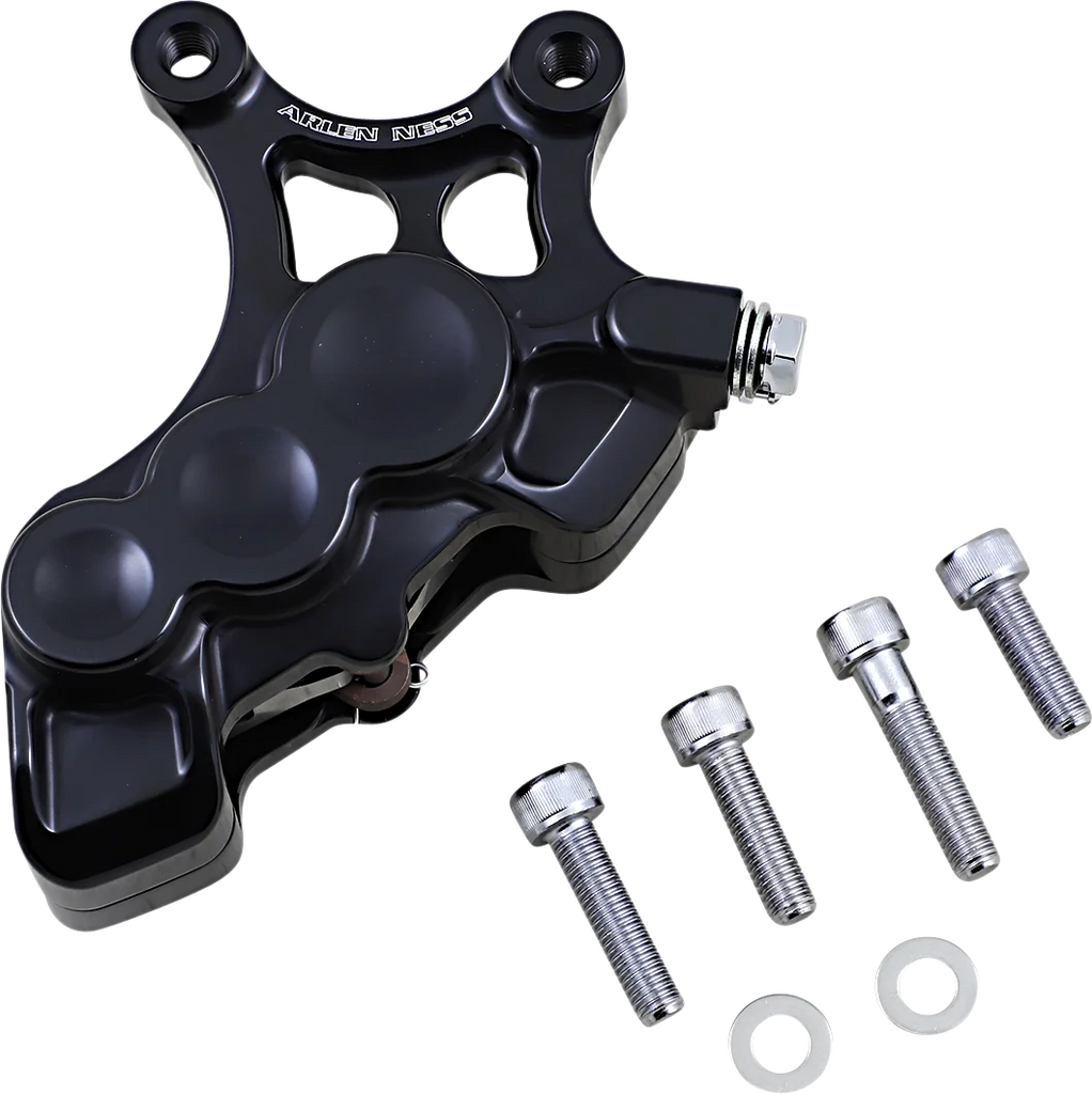 Arlen Ness 6-Piston Caliper - Front Left - Black - 14" 02-211 - Main Product View
