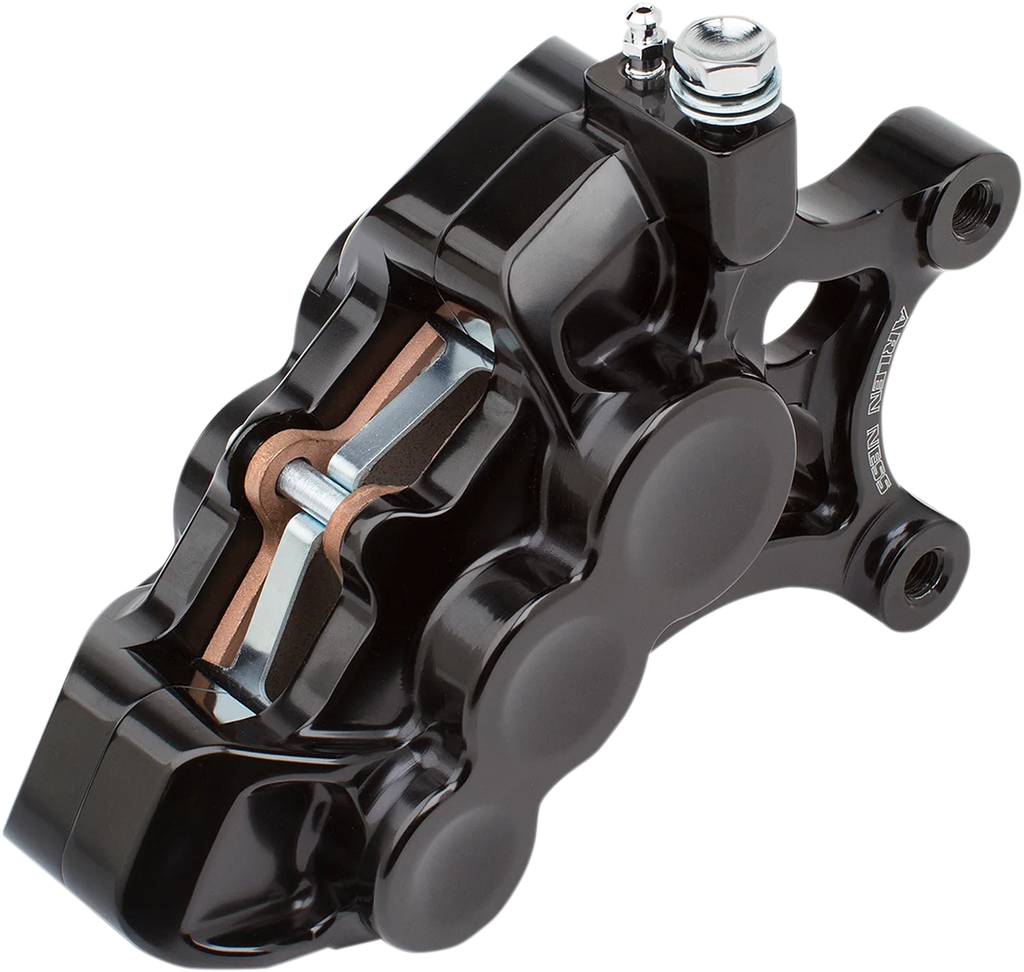 Arlen Ness 6-Piston Caliper - Front Left - Black - 14" 02-211 - Side View