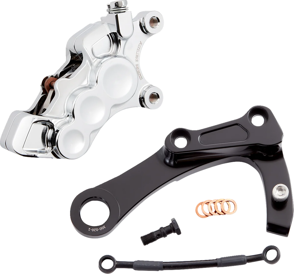Arlen Ness 6-Piston Caliper - Rear - Chrome 02-326 - Side View