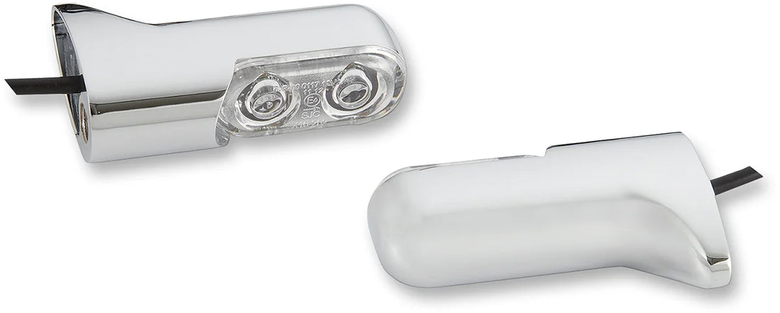 Arlen Ness Accessory Marker Lights - Amber/Rear - Black 12-744 - Detail View