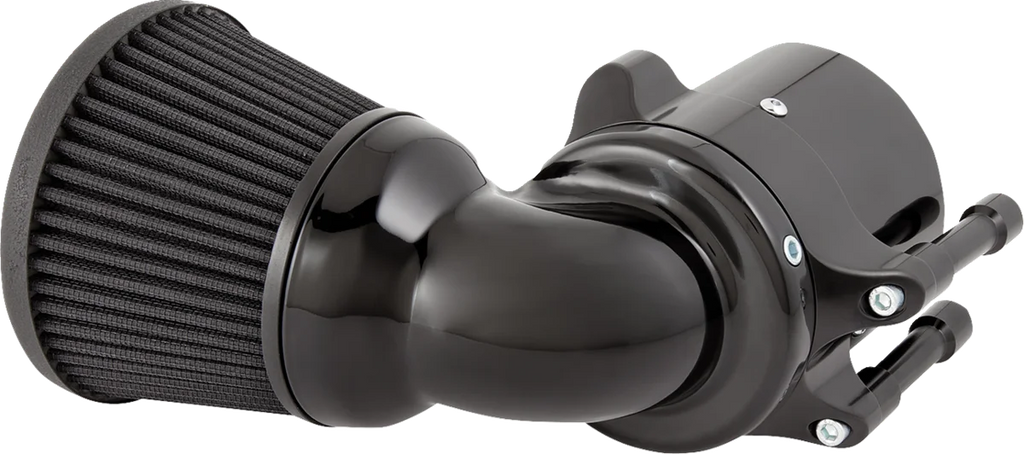 Arlen Ness Air Cleaner Kit - Velocity 90° - Black 800-002 - Side View