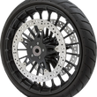 Load image into Gallery viewer, Arlen Ness Big Brake Rotor - 14" - Front Left - Touring 02-920 - Back View
