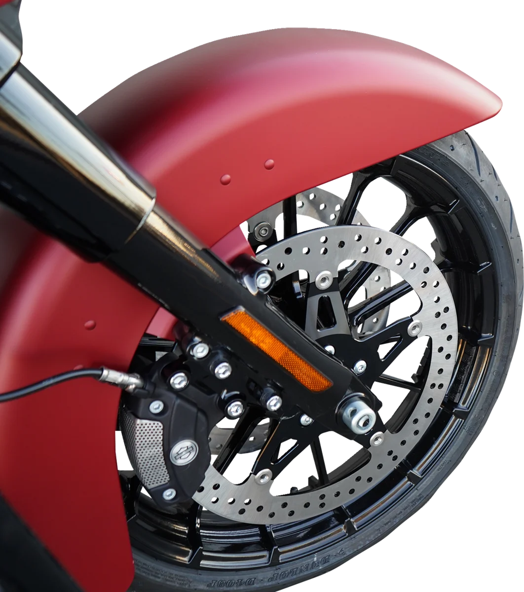Arlen Ness Big Brake Rotor - 14" - Front Left - Touring 02-920 - Installation View