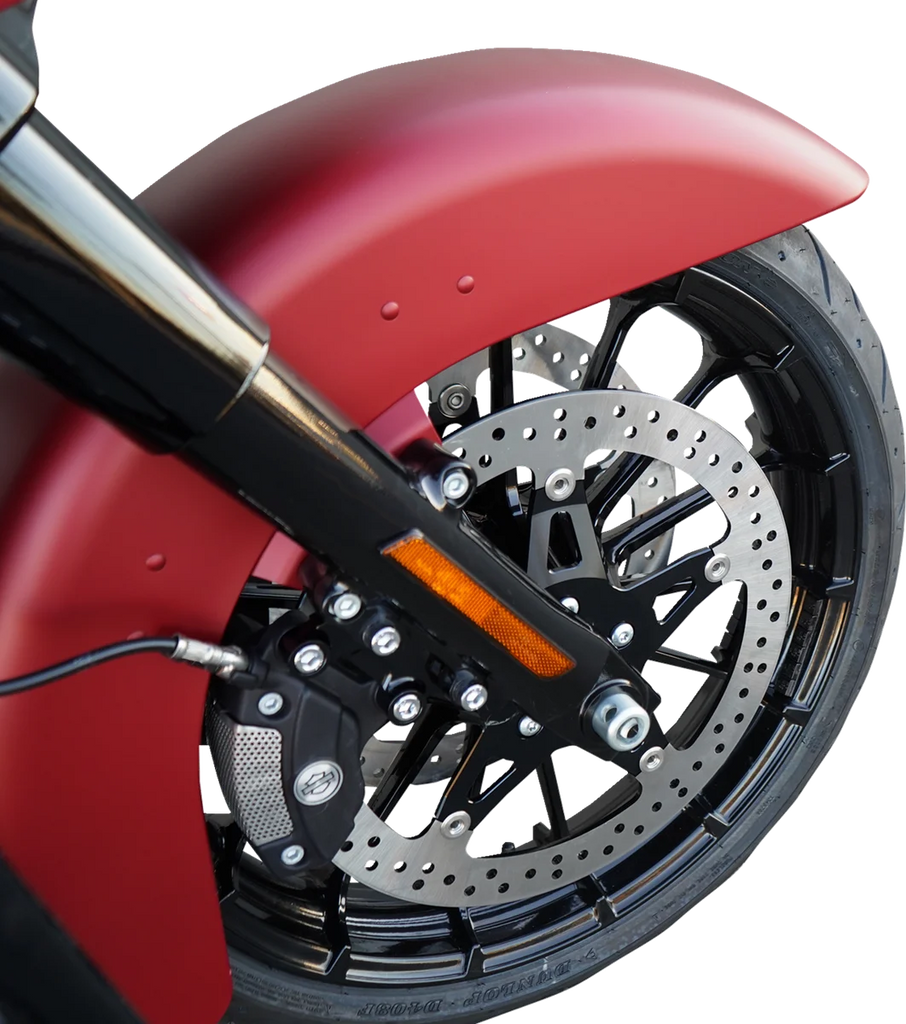 Arlen Ness Big Brake Rotor - 14" - Front Left - Touring 02-920 - Installation View