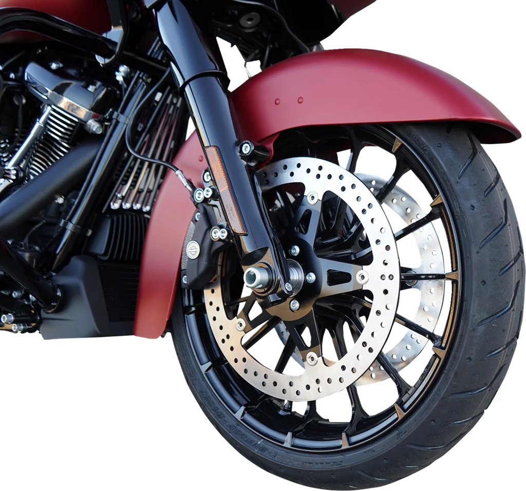 Arlen Ness Big Brake Rotor - 14" - Front Right - Touring 02-911 - Back View