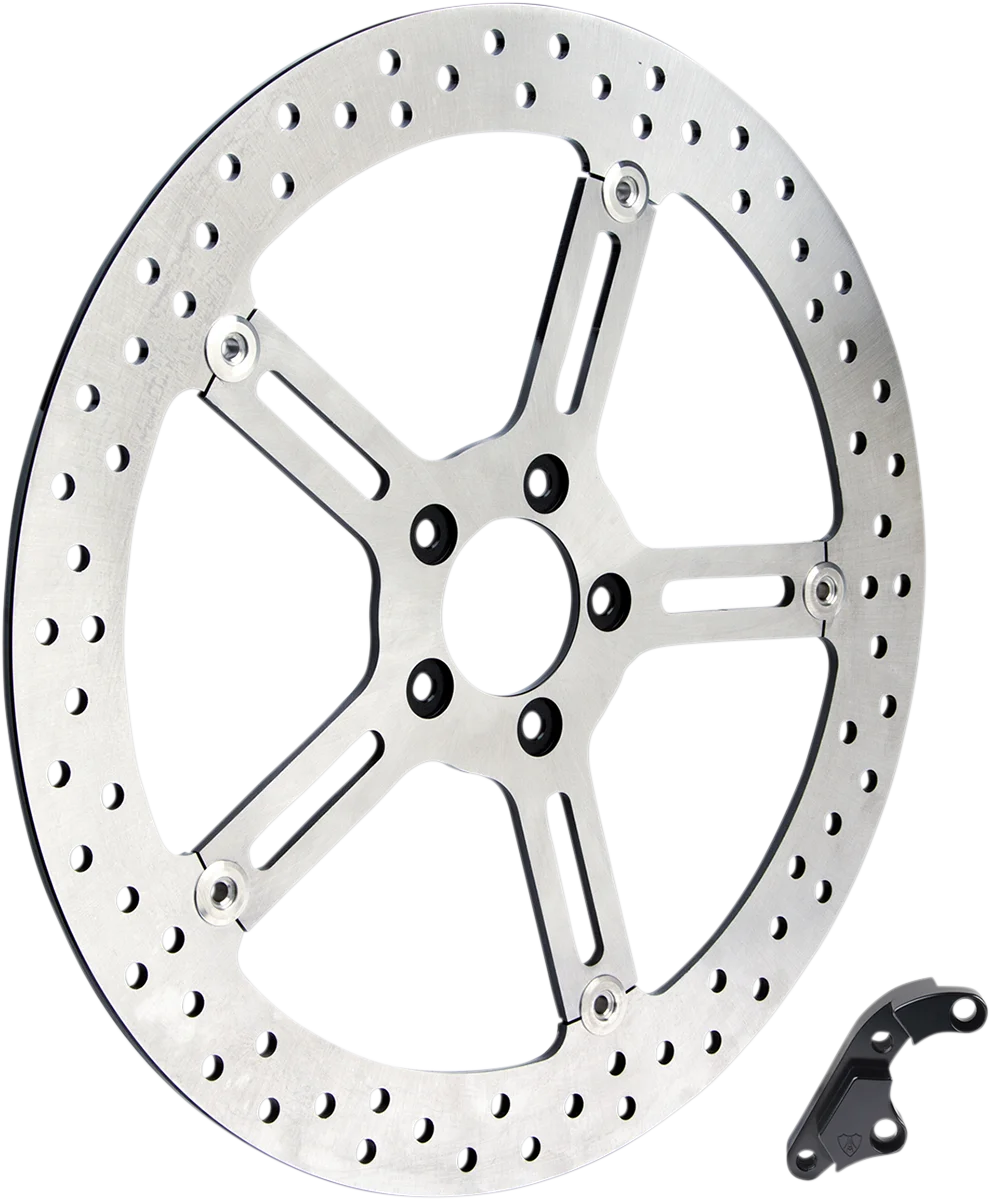 Arlen Ness Big Brake Rotor - 15" - Front Left - Harley-Davidson 02-972 - Side View
