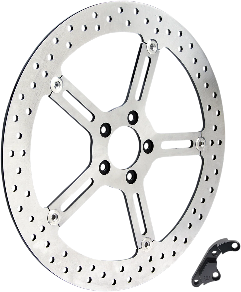 Arlen Ness Big Brake Rotor - 15" - Front Left - Harley-Davidson 02-972 - Side View