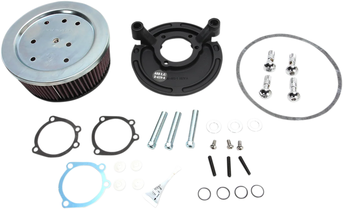 Arlen Ness Big Sucker Air Cleaner Kit - Black - Stage I 18-447 - Side View