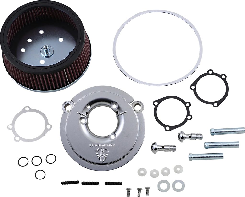 Arlen Ness Big Sucker Air Cleaner Kit - Chrome - Stage I 18-446 - Main Product View