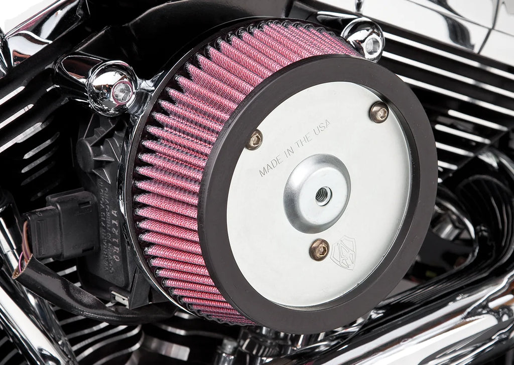 Arlen Ness Big Sucker Air Cleaner Kit - Chrome - Stage I 18-446 - Side View