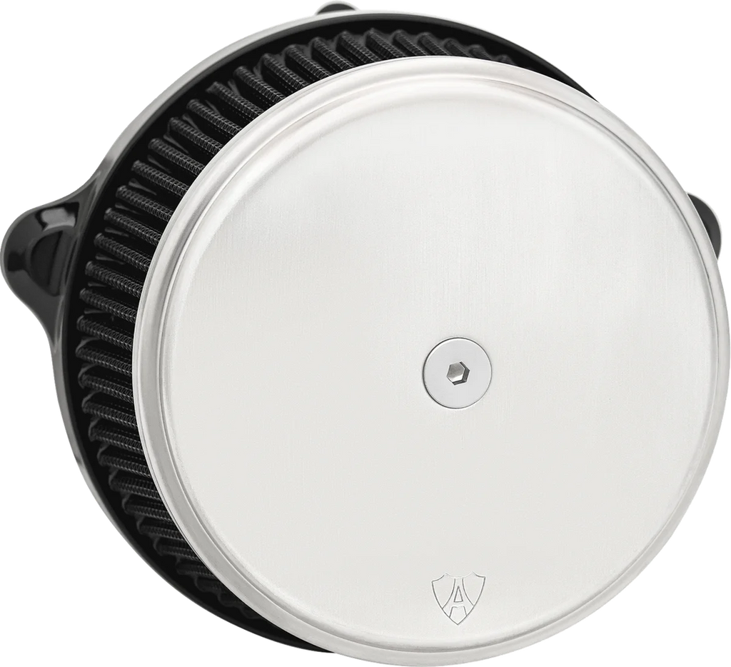 Arlen Ness Big Sucker Stage 1 Air Cleaner Kit with Cover - Smooth SS - Black 600-310 - Main Product View