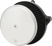 Load image into Gallery viewer, Arlen Ness Big Sucker Stage 1 Air Cleaner Kit with Cover - Smooth SS - Black 600-310 - Side View