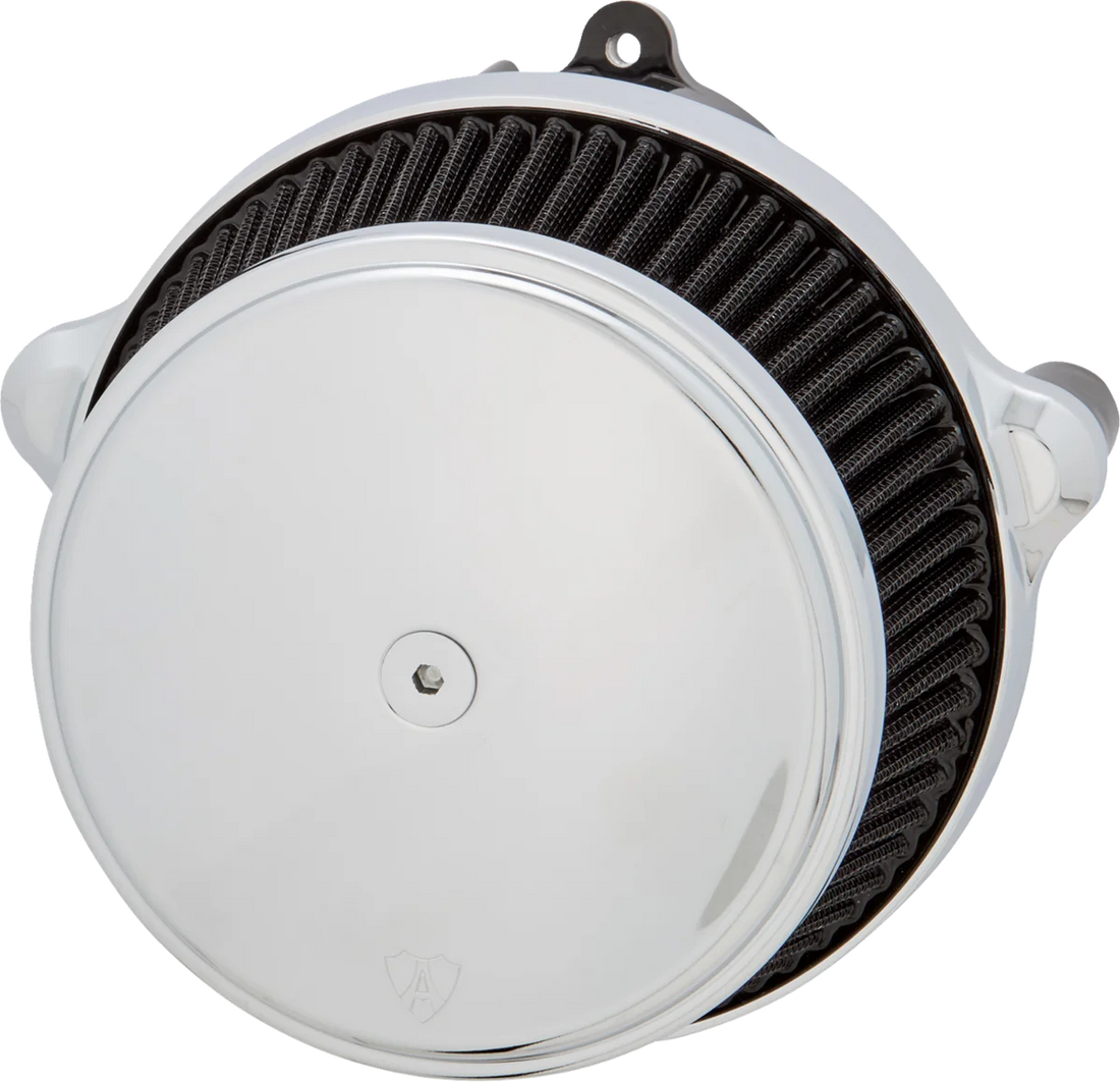 Arlen Ness Big Sucker Stage 1 Air Cleaner Kit without Cover - Chrome 600-302 - Side View