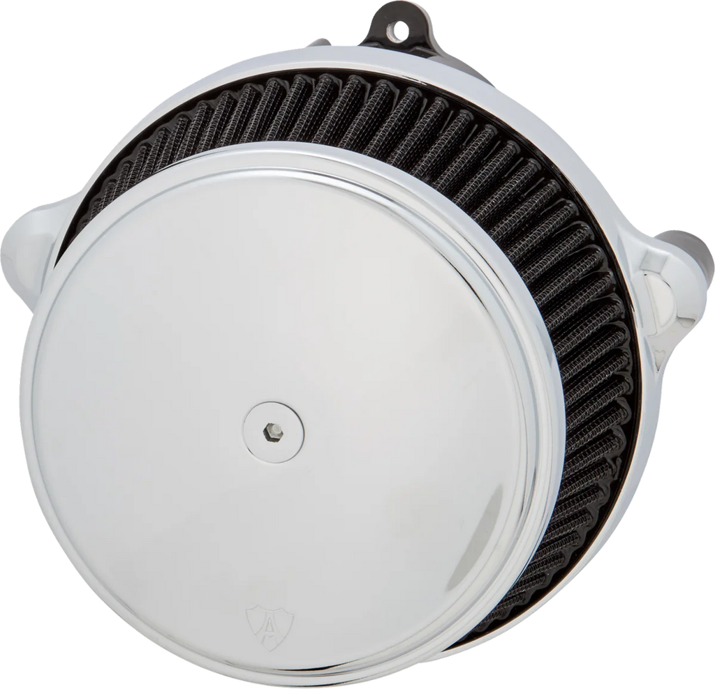 Arlen Ness Big Sucker Stage 1 Air Cleaner Kit without Cover - Chrome 600-302 - Side View