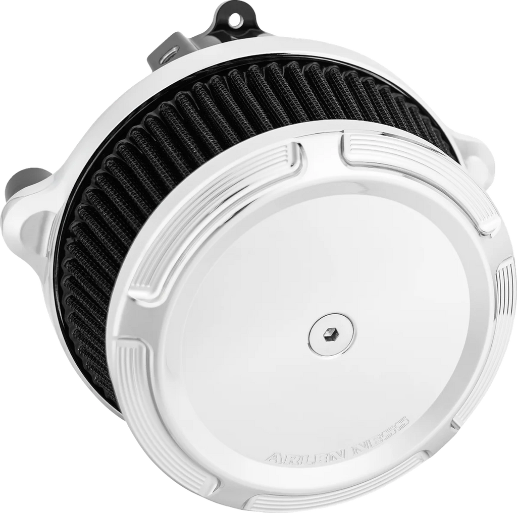 Arlen Ness Big Sucker Stage 1 Air Cleaner Kit without Cover - Chrome 600-304 - Main Product View