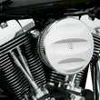 Load image into Gallery viewer, Arlen Ness Big Sucker Stage 1 Outer Cover - Scalloped - Chrome 18-781 - Back View