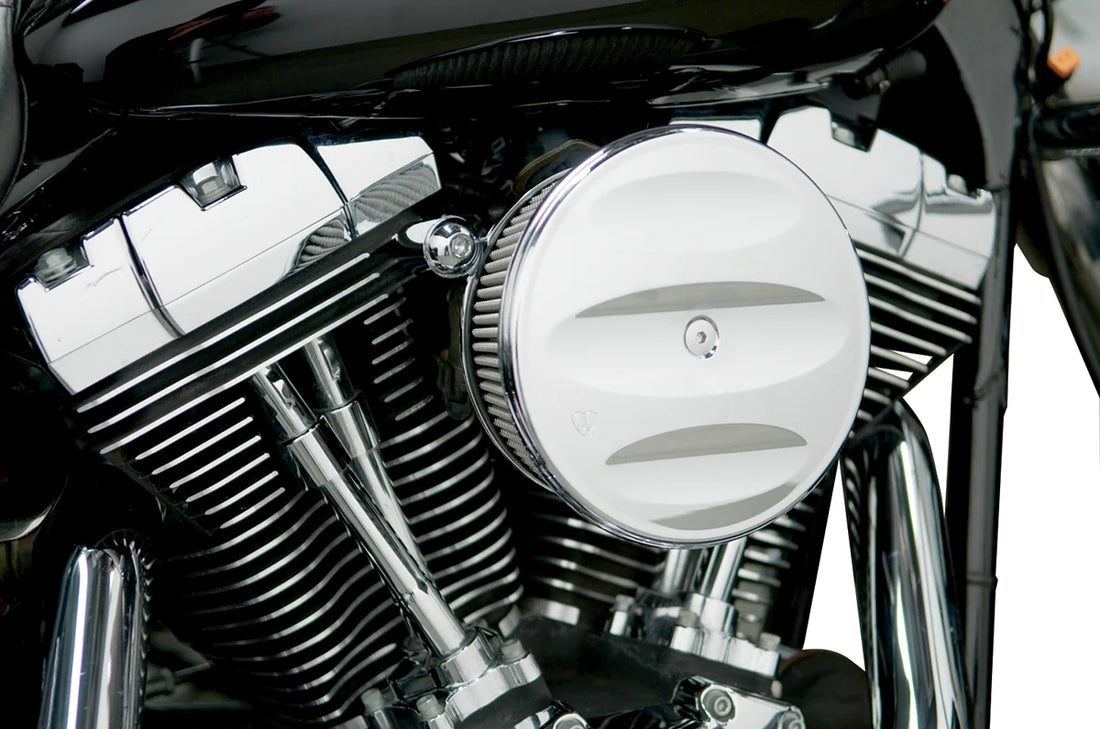 Arlen Ness Big Sucker Stage 1 Outer Cover - Scalloped - Chrome 18-781 - Back View