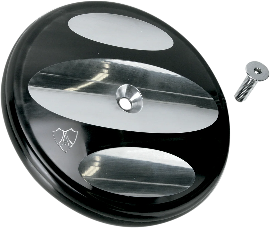 Arlen Ness Big Sucker Stage 1 Outer Cover - Smooth - Carbon 18-767 - Side View