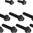 Load image into Gallery viewer, Arlen Ness Bolt Kit - Cam Cover/Point Cover - Titanium - 12-Point - Black - Main Product View