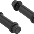 Load image into Gallery viewer, Arlen Ness Bolt Kit - Footpeg - 12-Point - Titanium - Black - Main Product View