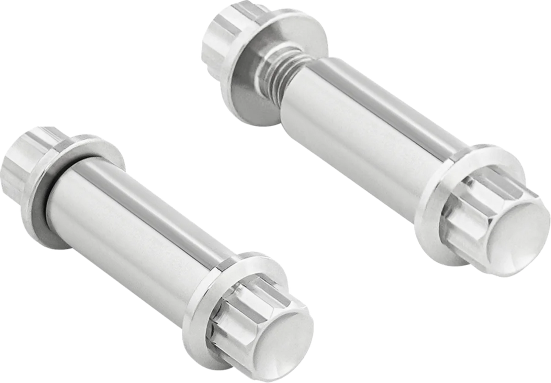 Arlen Ness Bolt Kit - Footpeg - 12-Point - Titanium - Black - Side View