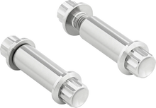 Load image into Gallery viewer, Arlen Ness Bolt Kit - Footpeg - 12-Point - Titanium - Black - Side View