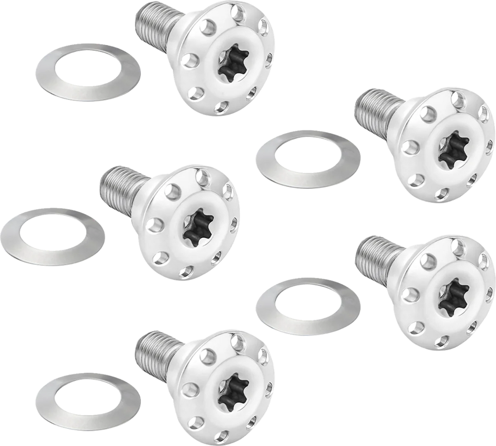 Arlen Ness Bolt Kit - Holeshot/Front/Floating/Brake Rotor - Spoke Mount - Polished - 5 Pack - Main Product View