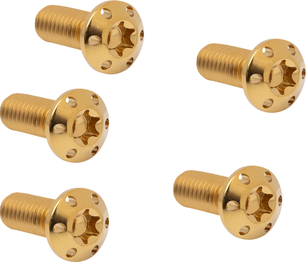 Arlen Ness Bolt Kit - Holeshot/Rotor/Front - Hub Mount - Gold - 5 Pack 300-914 - Main Product View