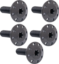 Load image into Gallery viewer, Arlen Ness Bolt Kit - Holeshot/Rotor/Front - Spoke Mount - Black - 5 Pack 300-907 - Main Product View