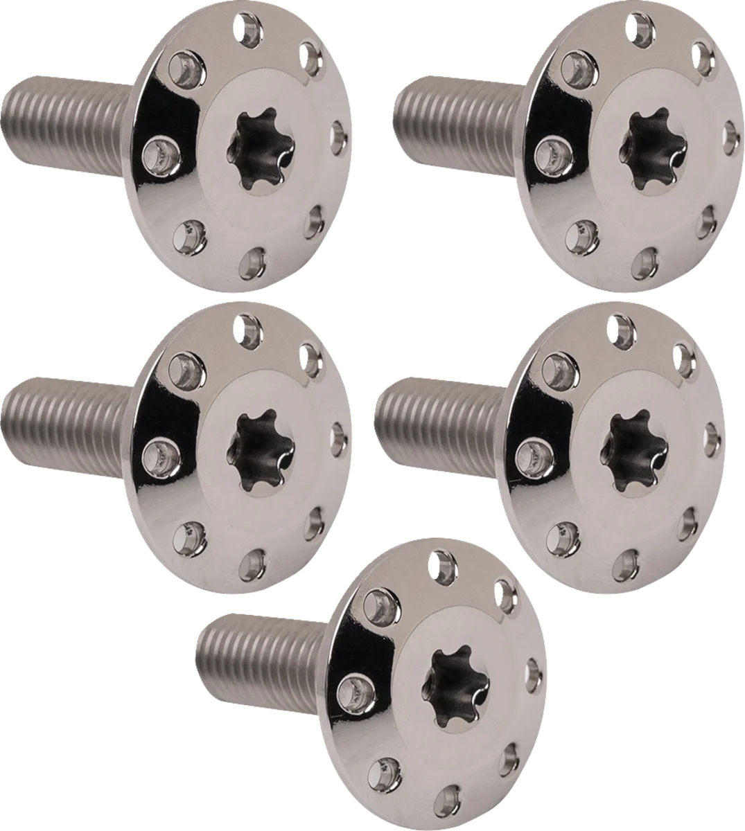 Arlen Ness Bolt Kit - Holeshot/Rotor/Front - Spoke Mount - Black - 5 Pack 300-915 - Side View