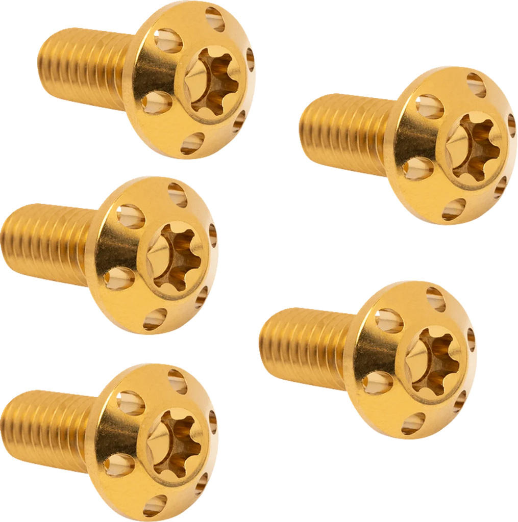 Arlen Ness Bolt Kit - Holeshot/Rotor/Rear - Hub Mount - Gold - 5 Pack 300-911 - Main Product View