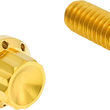Load image into Gallery viewer, Arlen Ness Bolt Kit - Hydraulic Clutch - Titanium - 12-Point - M8/Twin Cam - Gold - Main Product View