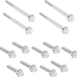Load image into Gallery viewer, Arlen Ness Bolt Kit - Primary Cover - Titanium - 12-Point - Softail - Black - Side View