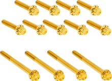 Load image into Gallery viewer, Arlen Ness Bolt Kit - Primary Cover - Titanium - 12-Point - Twin Cam - Gold - Main Product View