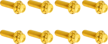 Load image into Gallery viewer, Arlen Ness Bolt Kit - Trap Door - Titanium - 12-Point - Gold300-711 fits M8 - Main Product View