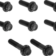 Load image into Gallery viewer, Arlen Ness Bolt Kit - Trap Door - Titanium - 12-Point - Twin Cam/6-Speed - Black - Main Product View