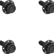 Load image into Gallery viewer, Arlen Ness Bolt Kit - Windshield - Titanium - 12-Point - Black - Main Product View