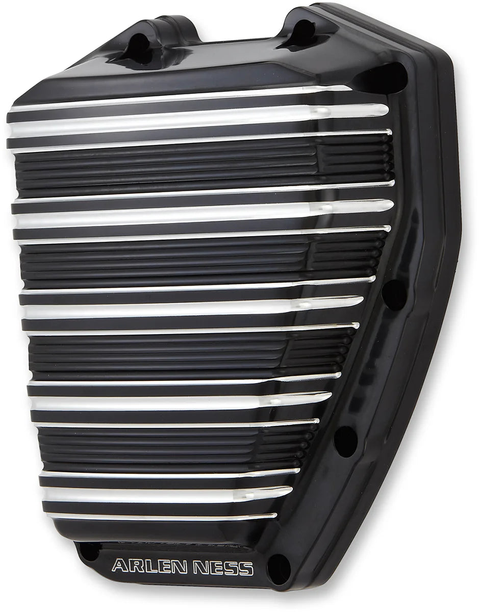 Arlen Ness Cam Cover - 10 Gauge - Black Anodized with Machined Accents - M8 03-983 - Detail View
